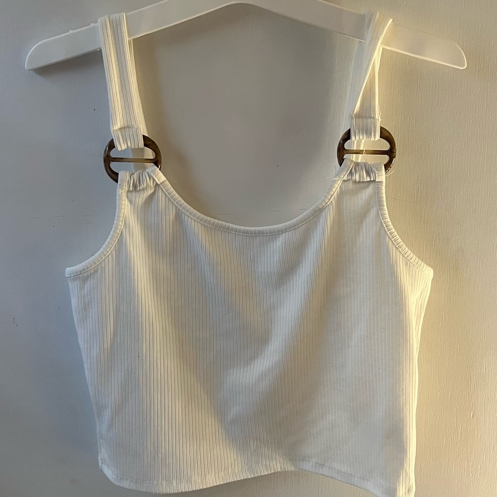 White tank With brown details